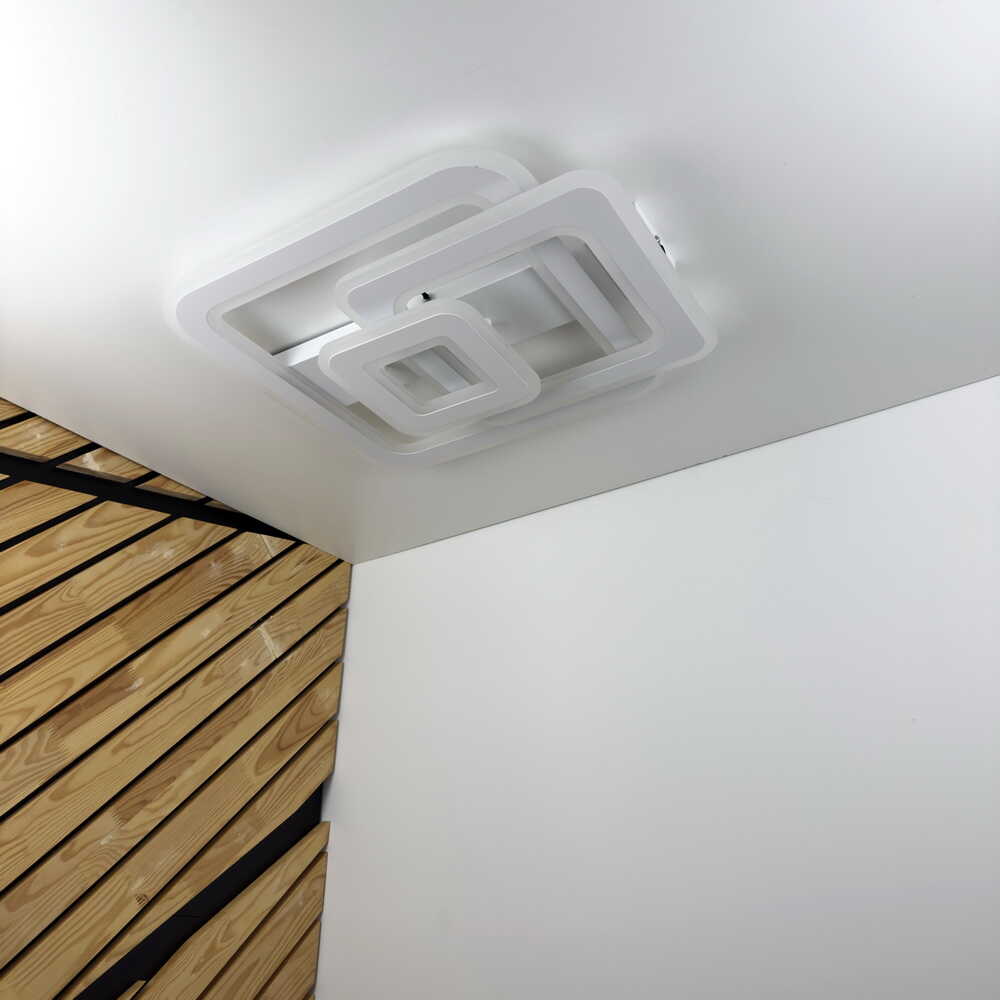 Светильник LED smart PHANTOM с пультом 120Вт 3000-6000K 9600Lm Квадратный Белый 220545